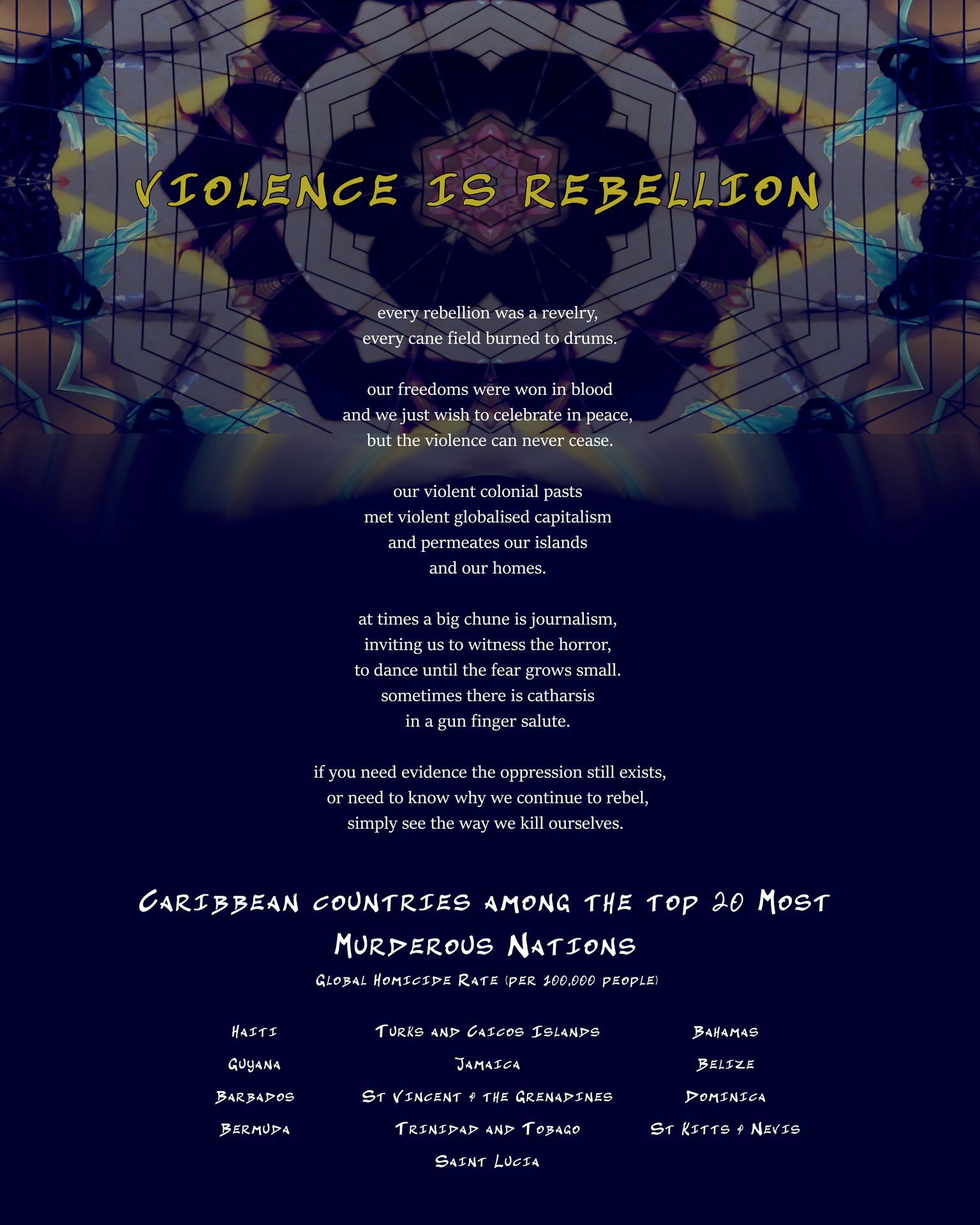 Poetry from Masquerade is Rebellion photo exhibition