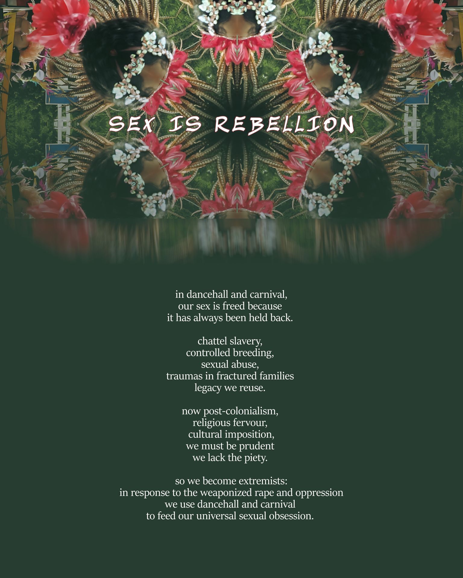 Poetry from Masquerade is Rebellion photo exhibition